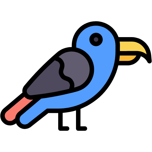 Free Toucan icon lineal-color style