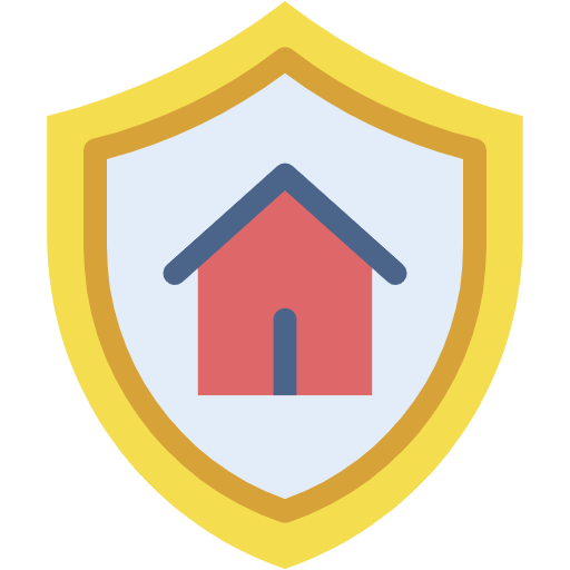 Free Home Insurance icon flat style