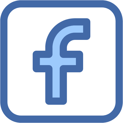 Free Facebook icon two-color style