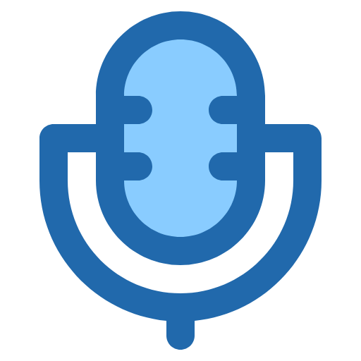 Free Mic icon two-color style