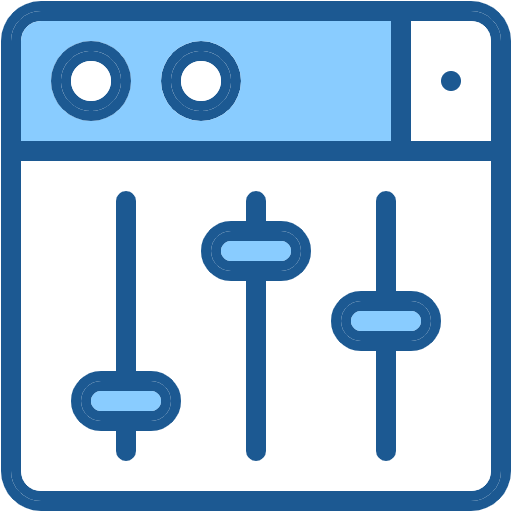 Free Settings icon two-color style