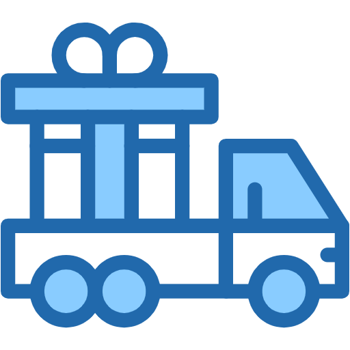 Free Delivery Truck icon Two Color style