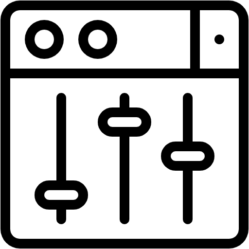 Free Settings icon line style
