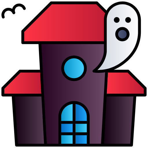 Free Horror Building icon Lineal Color style