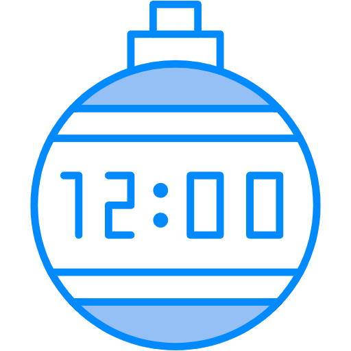 Free Time Clock icon Two Color style