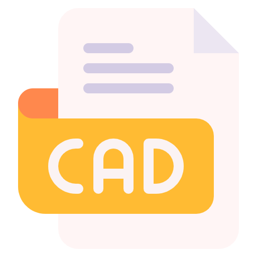 Free CAD File icon flat style