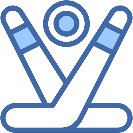 Free Ice Hockey icon two-color style