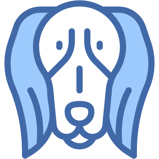 Free Saluki icon two-color style