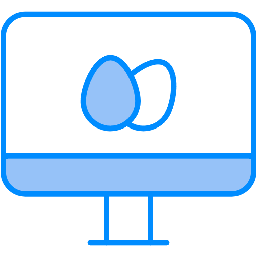 Free Desktop Computer icon two-color style