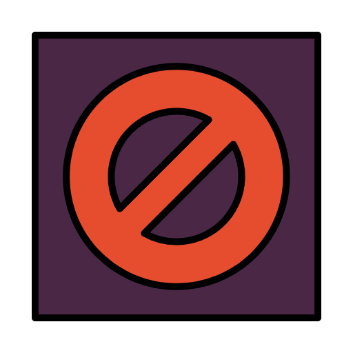Free Ban icon lineal-color style