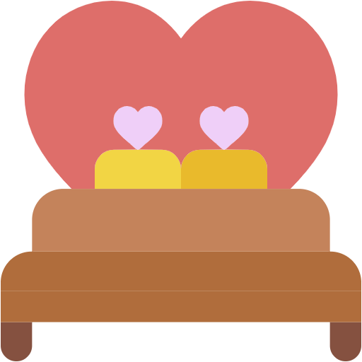 Free Bed icon flat style