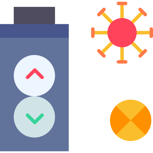 Free germ icon flat style