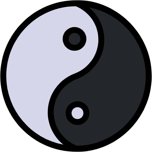 Free Yin Yang icon lineal-color style