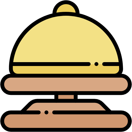 Free Hotel Bell icon lineal-color style