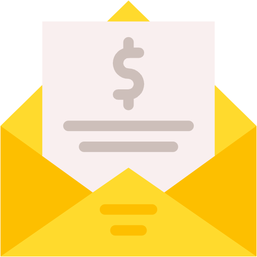 Free Mail icon flat style