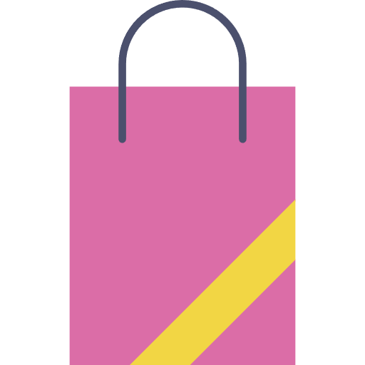 Free Shopping Bag icon Flat style