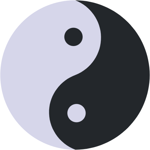 Free Yin Yang icon flat style