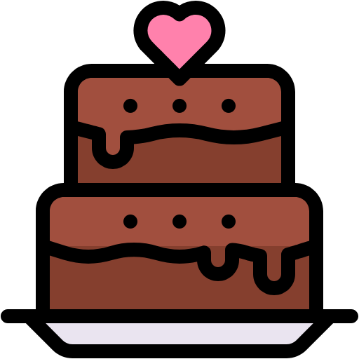Free Cake icon lineal-color style