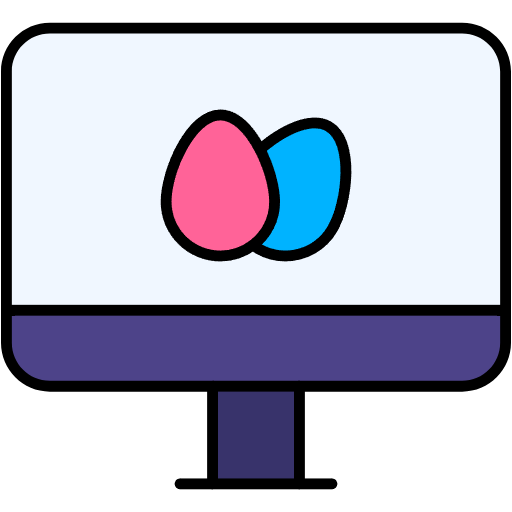 Free Desktop Computer icon lineal-color style
