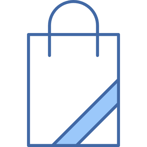 Free Shopping Bag icon two-color style