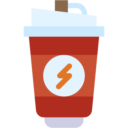 Free Energy Drink icon flat style