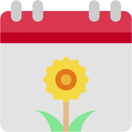 Free Spring Calendar icon flat style