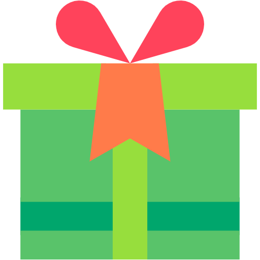 Free Gift icon Flat style