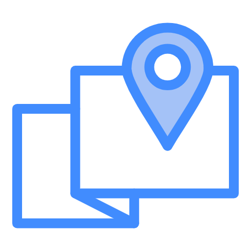 Free Location icon two-color style