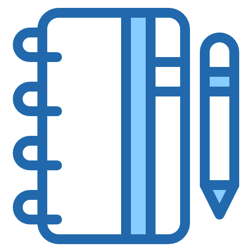 Free Diary icon two-color style