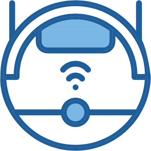 Free Robot Vacuum Cleaner icon two-color style
