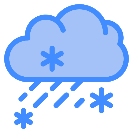 Free snow icon two-color style