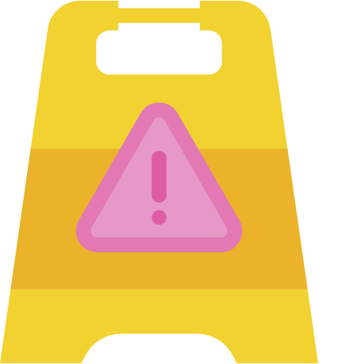 Free Caution Sign icon flat style