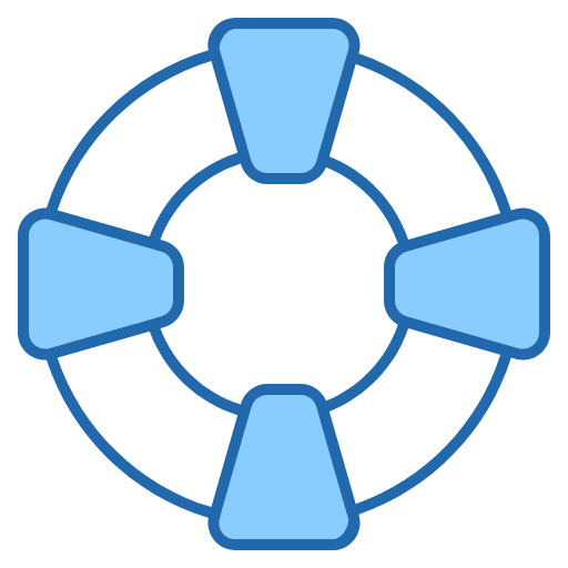 Free Help icon two-color style