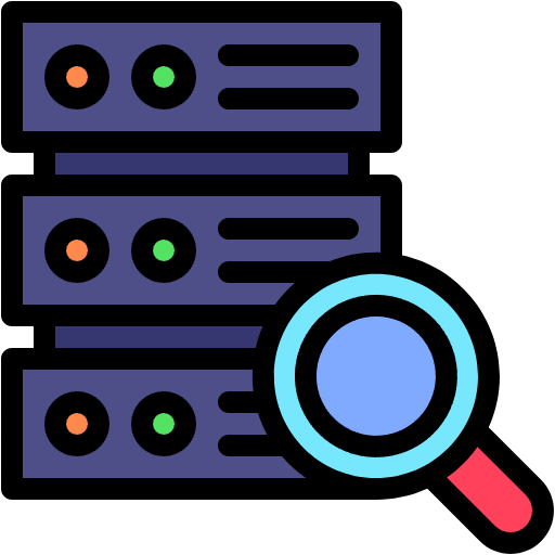 Free Data Discovery icon lineal-color style
