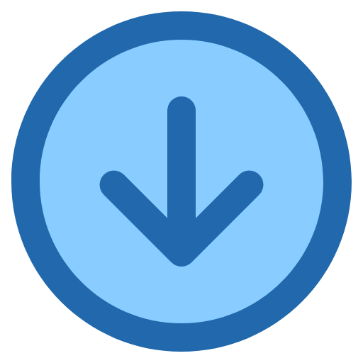 Free Down icon two-color style