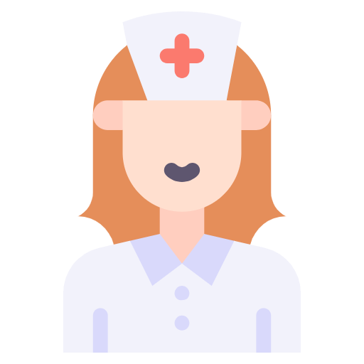 Free Nurse icon flat style
