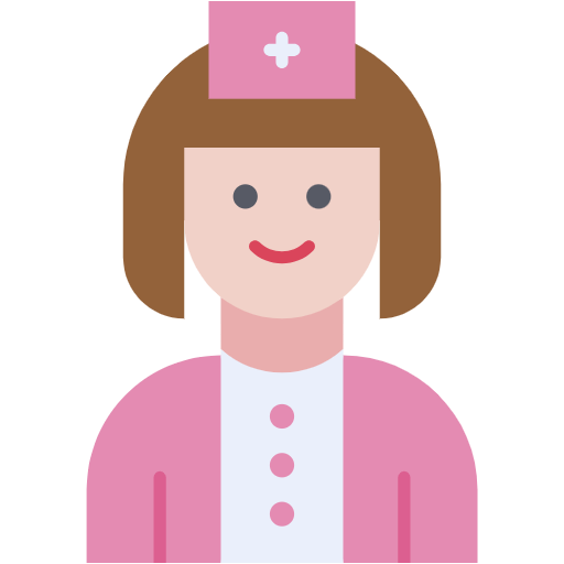 Free Nurse icon flat style