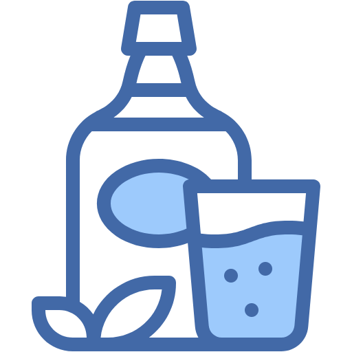 Free Herbal Liquor icon two-color style