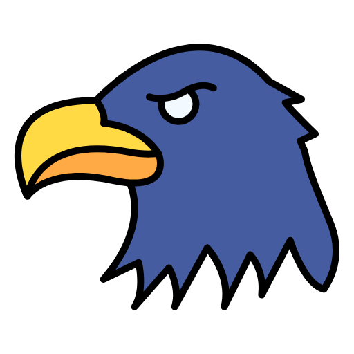 Free Eagle icon lineal-color style