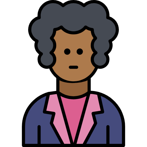 Free Elder Women icon lineal-color style
