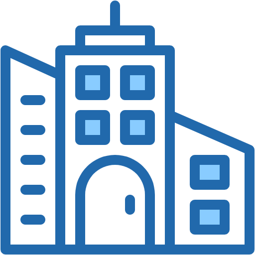 Free Skyscrapers icon two-color style