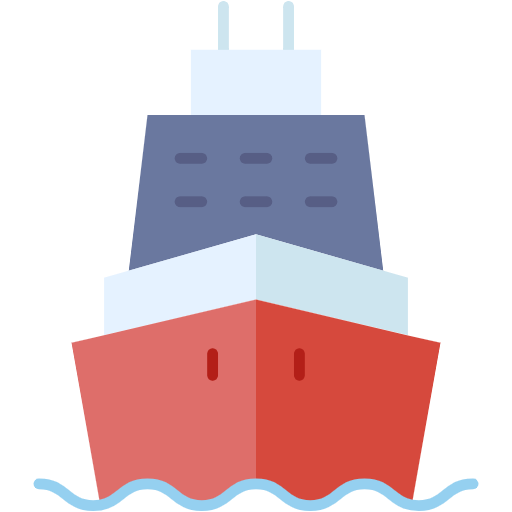 Free Ship icon Flat style