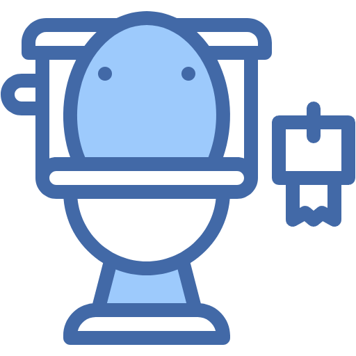 Free Toilet icon two-color style