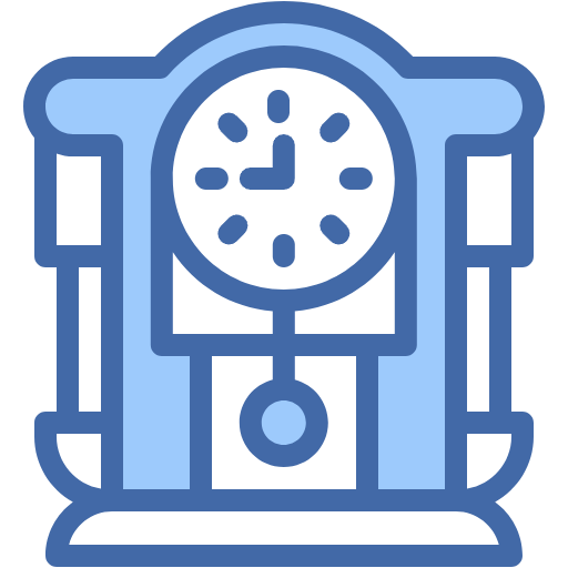 Free Wall Clock icon two-color style