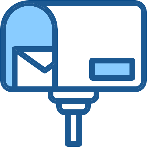 Free Post Box icon two-color style