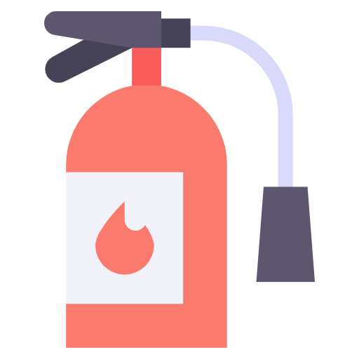 Free Fire Extinguisher icon flat style