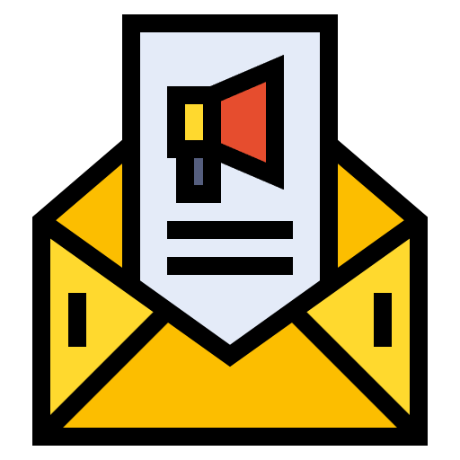 Free email icon lineal-color style