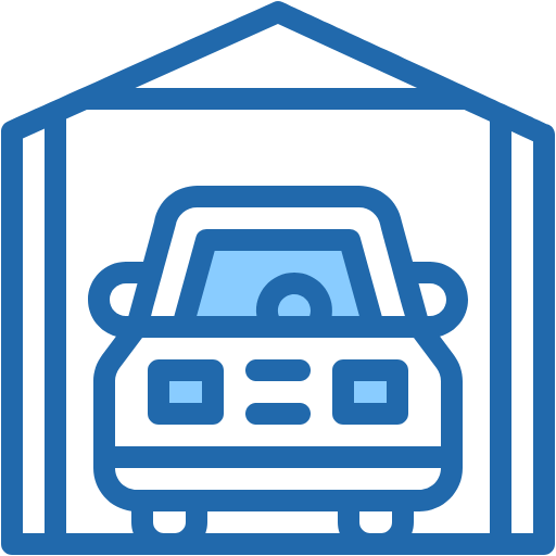 Free Garage icon two-color style