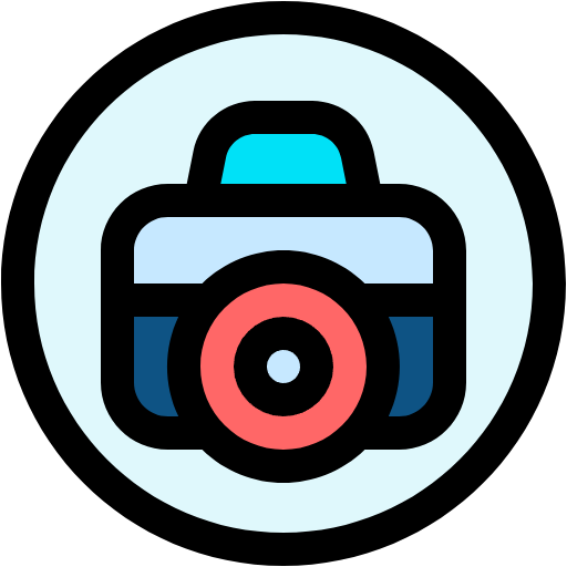 Free Camera icon lineal-color style