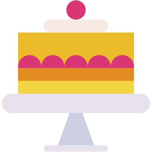 Free cake icon flat style